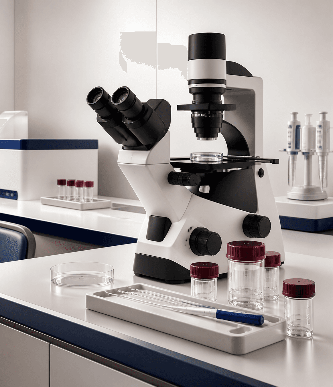 Illustrative clinical fertility laboratory for IVF and IUI care